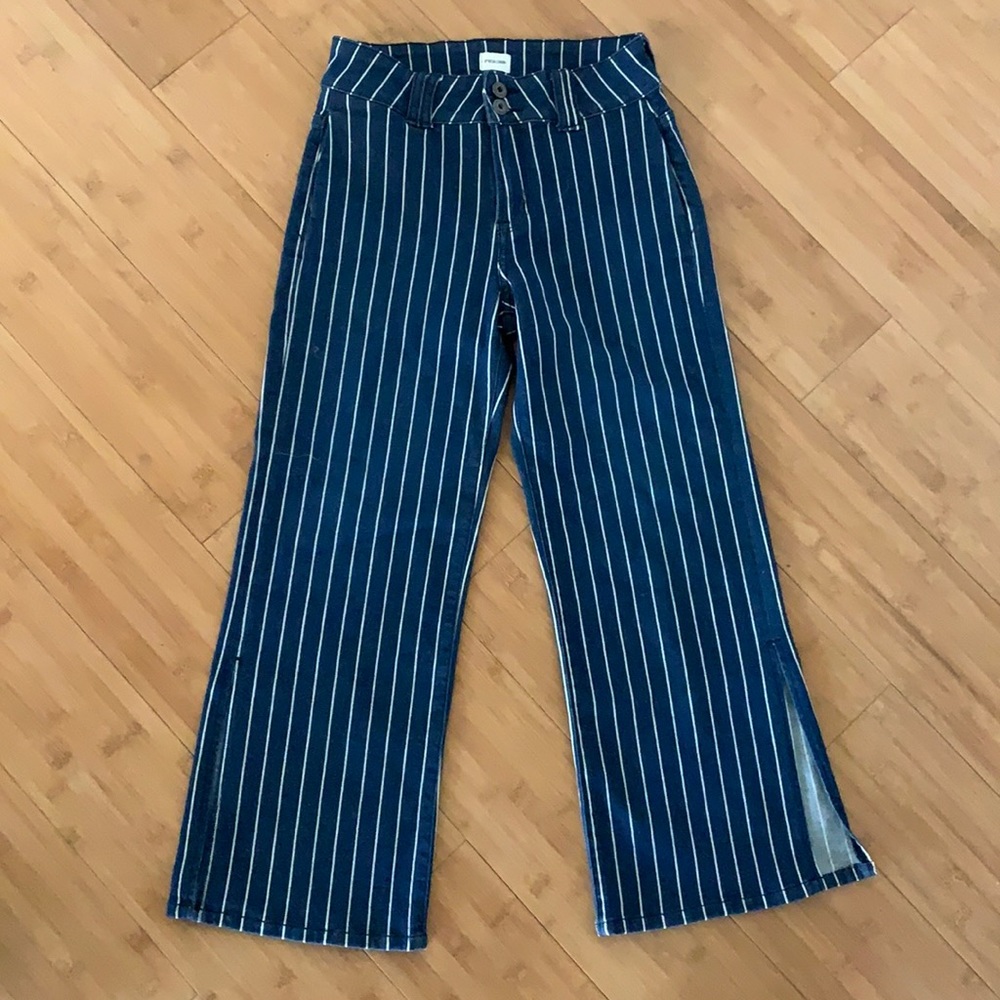 Jeans- w/white stripes